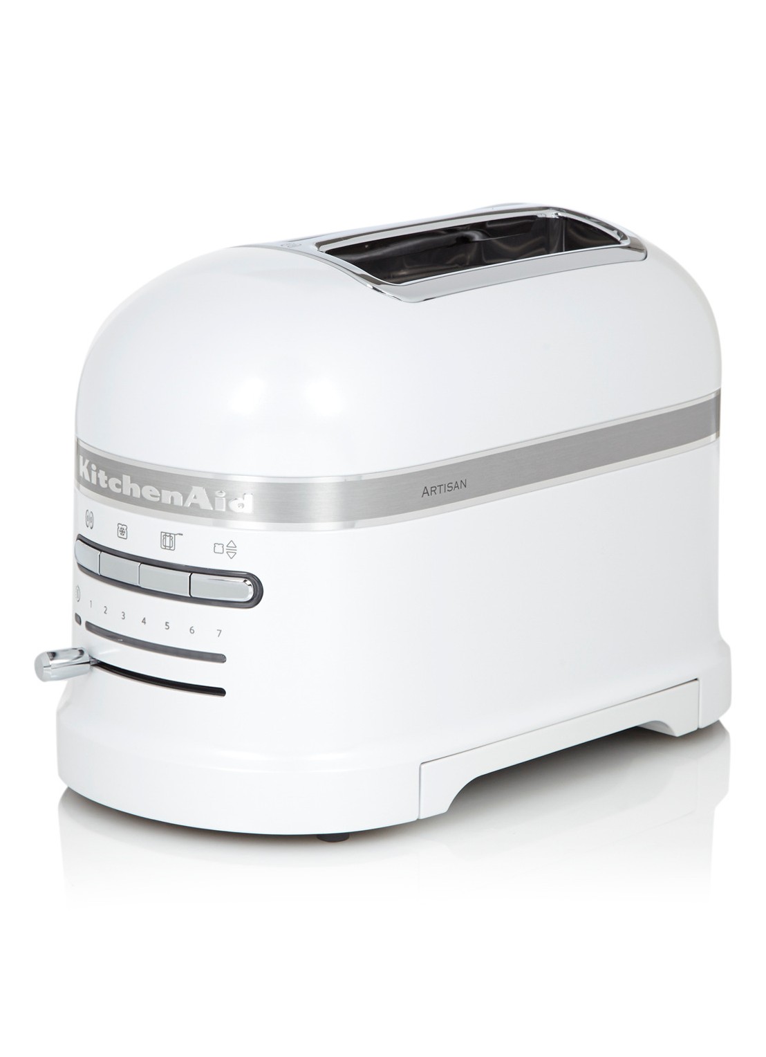KitchenAid Artisan broodrooster 2-slots 5KMT2204 - Frosted Pearl - voorkant 2 wit