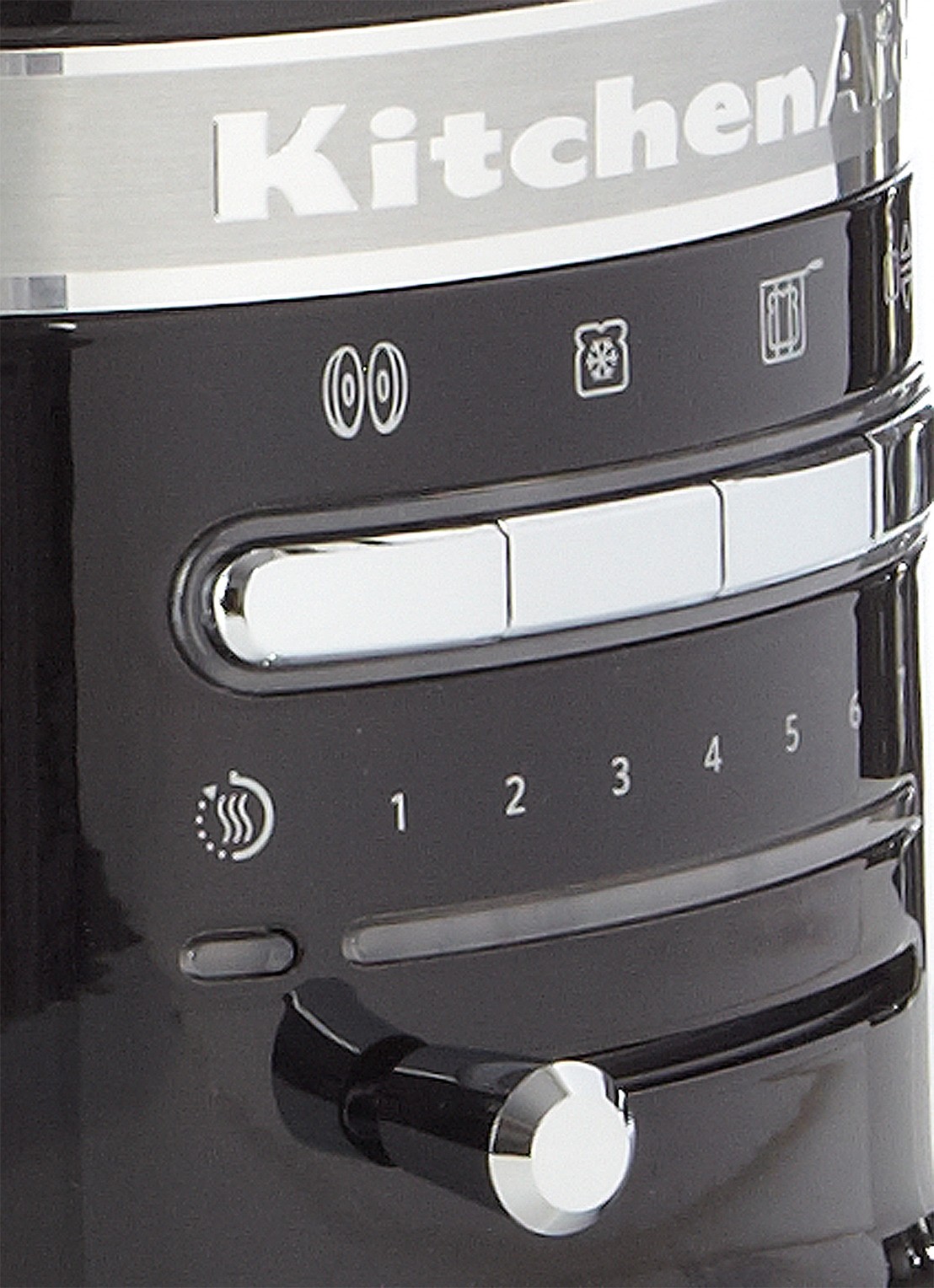 KitchenAid Artisan broodrooster 2-slots 5KMT2204 - Onyx Zwart - detail zwart
