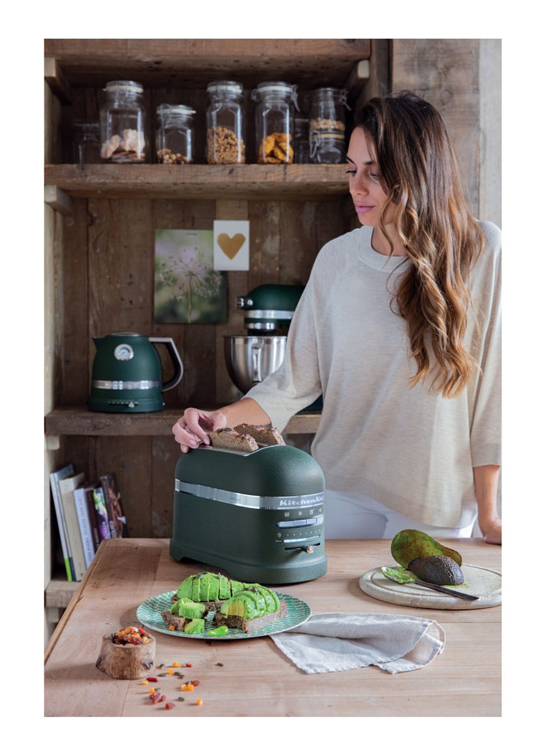 KitchenAid Artisan broodrooster 2-slots 5KMT2204 - Pebbled Palm - detail 6 groen