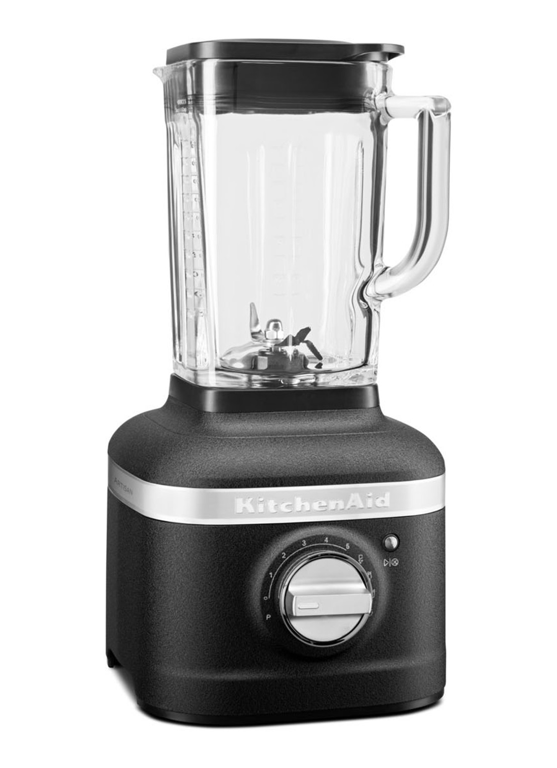 KitchenAid Artisan K400 blender 5KSB4026 - Vulkaanzwart - detail zwart