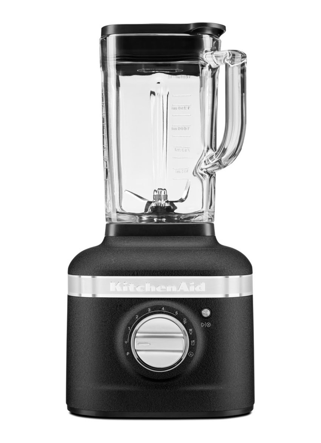 KitchenAid Artisan K400 blender 5KSB4026 - Vulkaanzwart - voorkant 4 zwart
