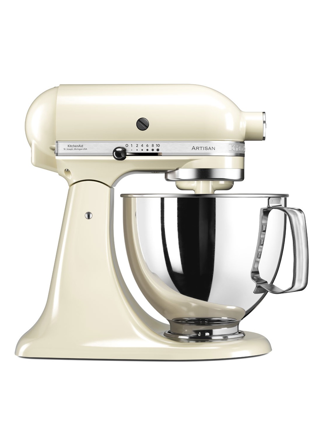 KitchenAid Artisan keukenmachine 4,8 liter 5KSM125EAC - Amandelwit - voorkant amandelwit