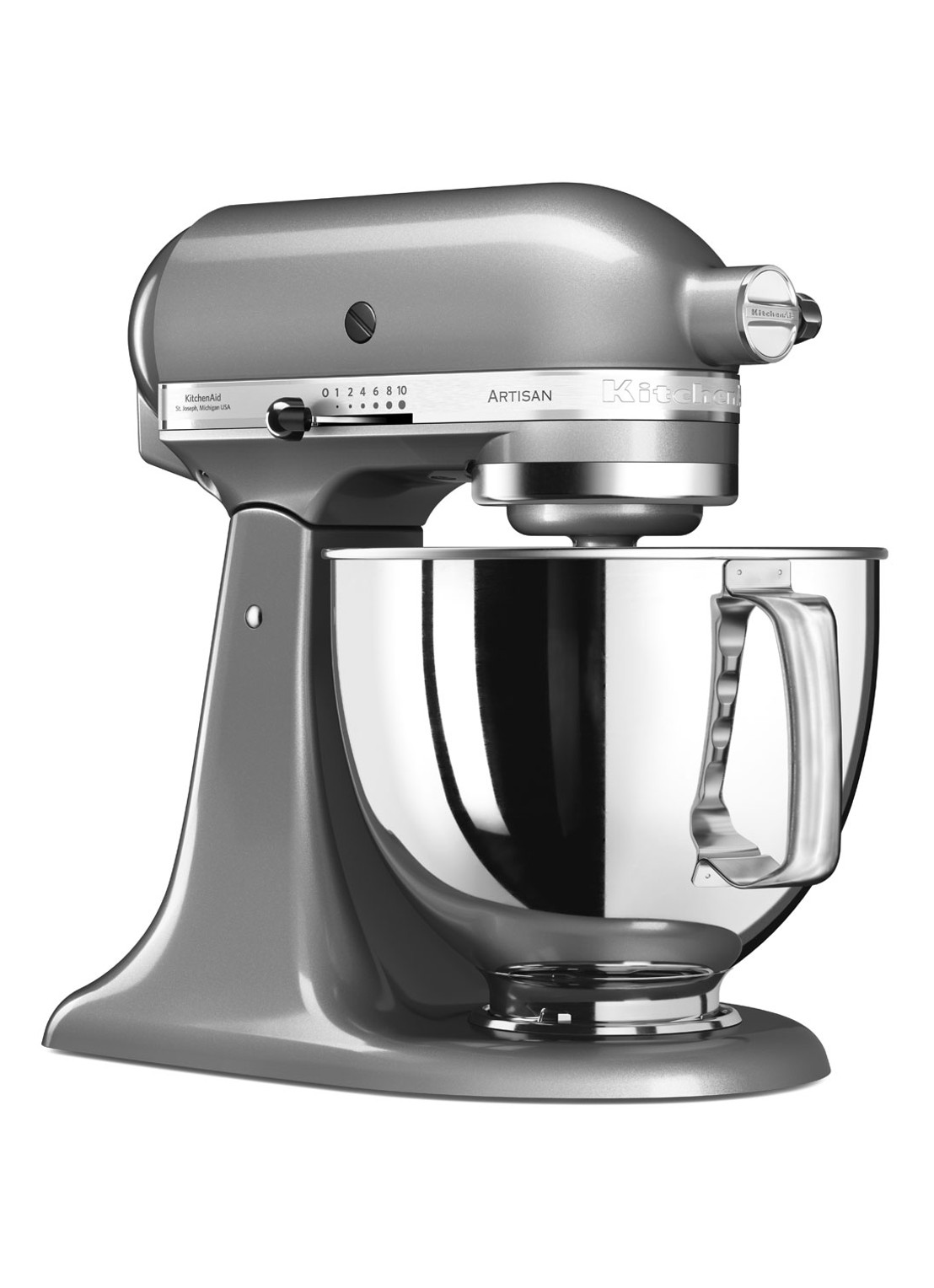 KitchenAid Artisan keukenmachine 4,8 liter 5KSM125ECU - Contour Zilver - detail 5 contour zilver