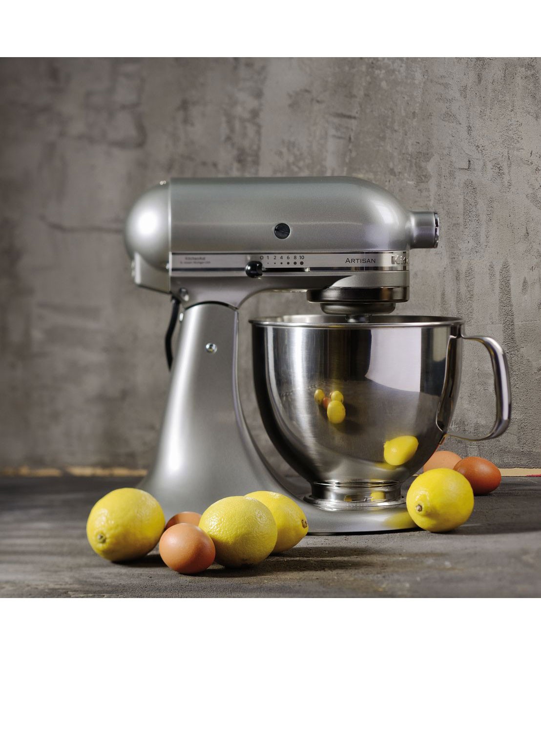 KitchenAid Artisan keukenmachine 4,8 liter 5KSM125ECU - Contour Zilver - voorkant 2 contour zilver