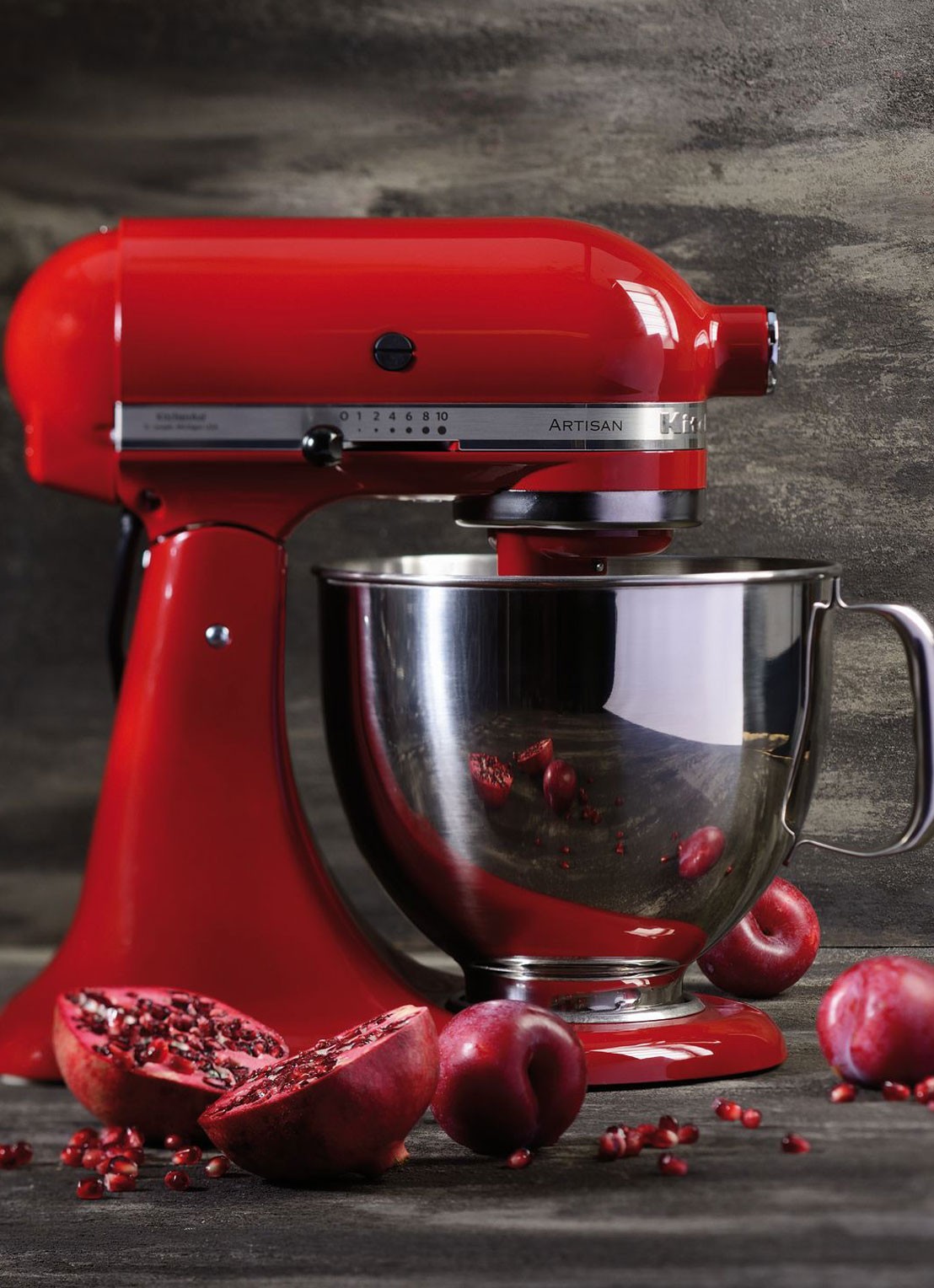 KitchenAid Artisan keukenmachine 4,8 liter 5KSM125EER - Keizerrood - voorkant 2 keizerrood