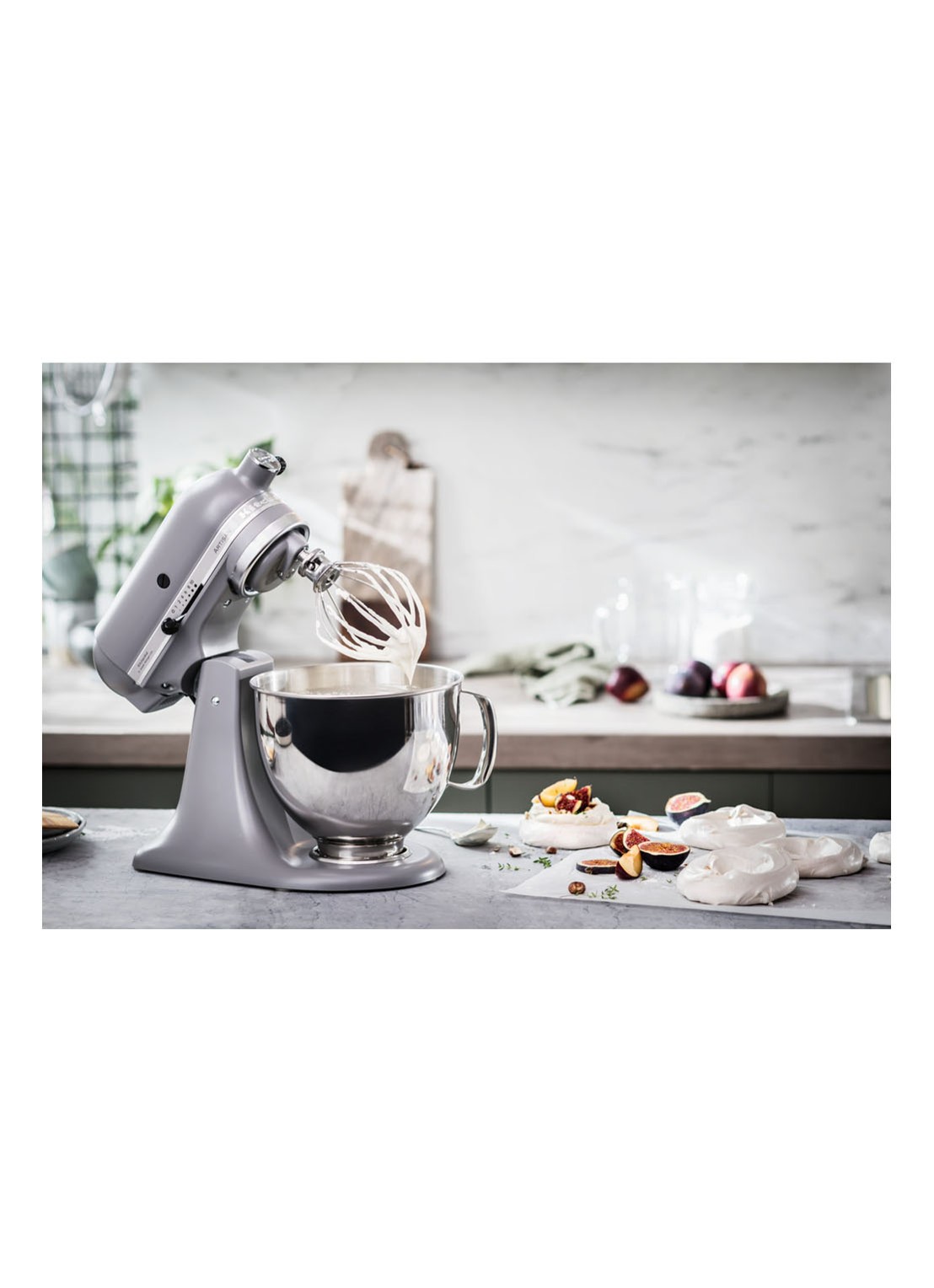 KitchenAid Artisan keukenmachine 4,8 liter 5KSM125EFG - Matgrijs - voorkant 2 matgrijs