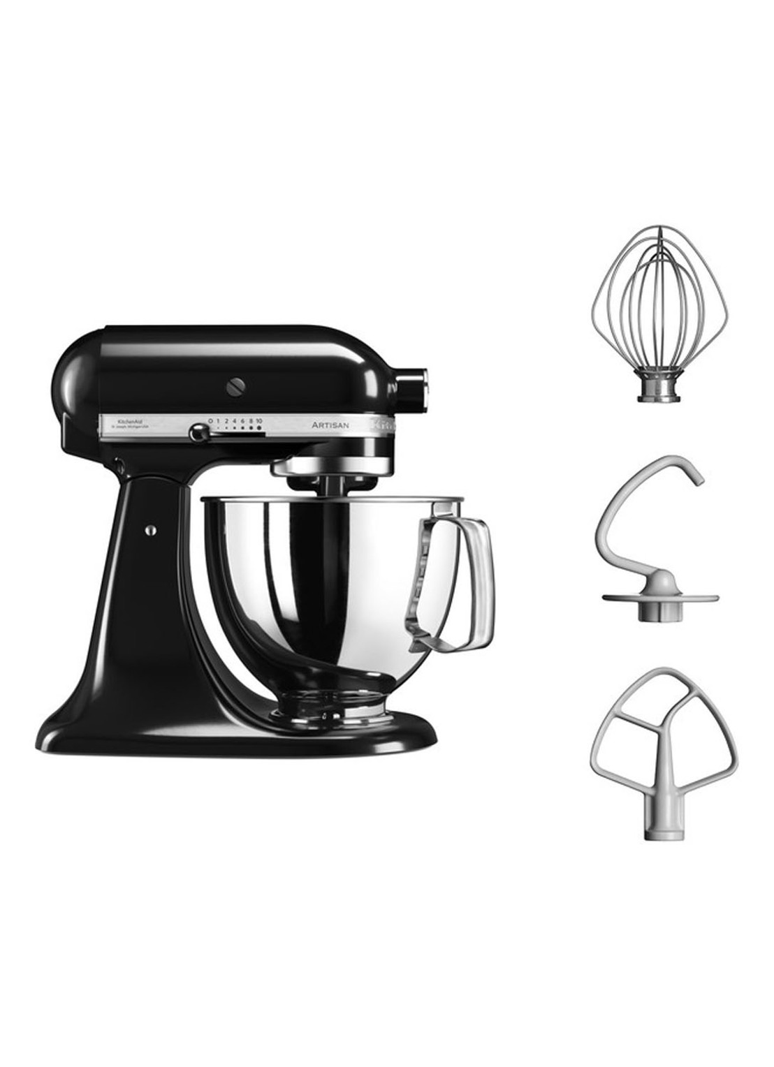 KitchenAid Artisan keukenmachine 4,8 liter 5KSM125EOB - Onyx Zwart - detail 4 onyx zwart