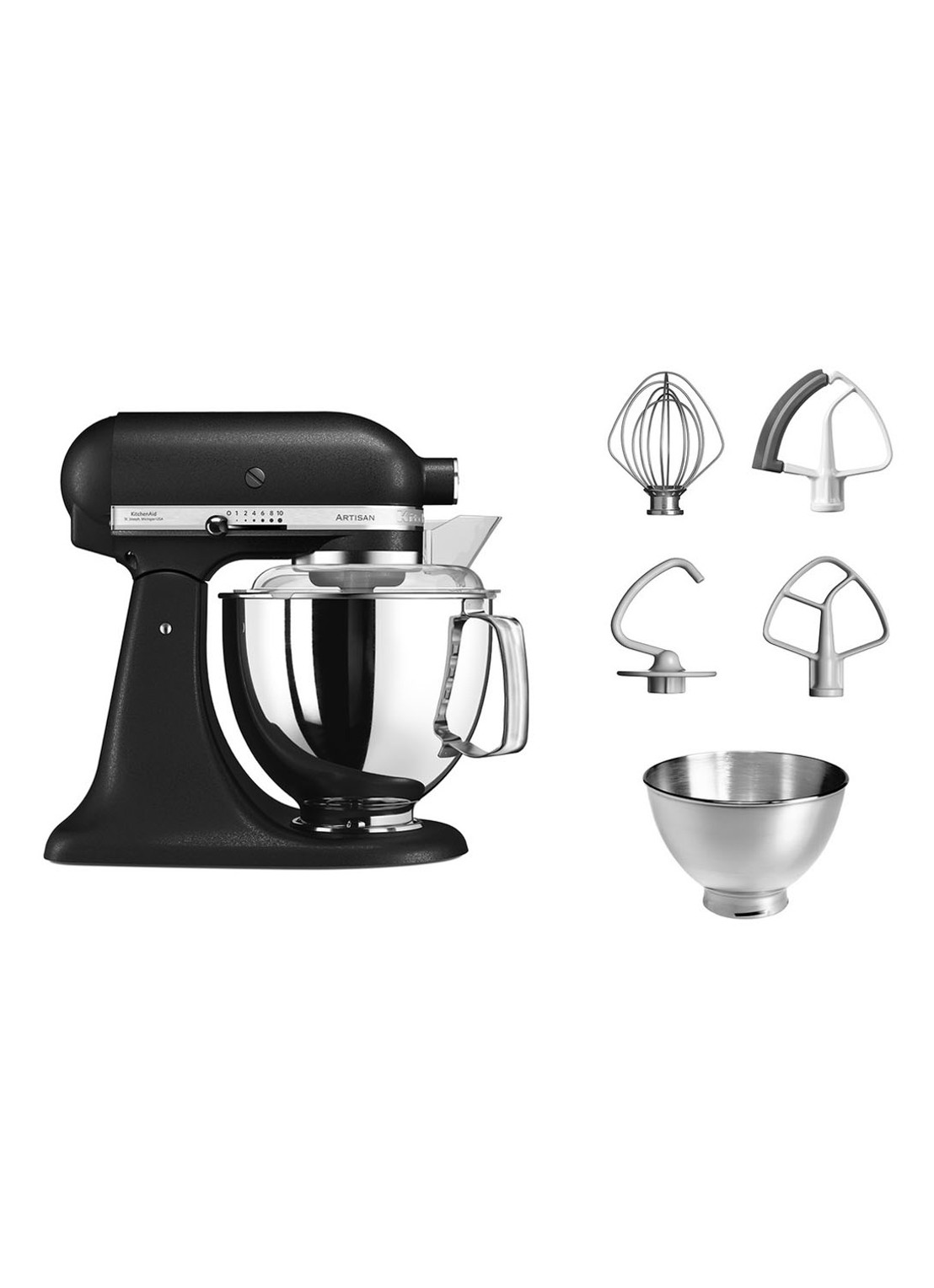 KitchenAid Artisan keukenmachine 4,8 liter 5KSM175PSEBK - Vulkaanzwart - detail 2 vulkaanzwart