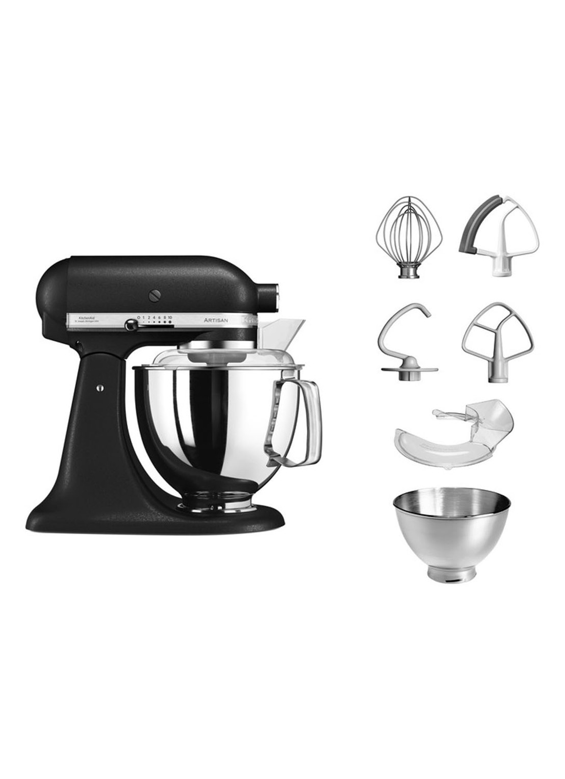KitchenAid Artisan keukenmachine 4,8 liter 5KSM175PSEBK - Vulkaanzwart - detail 5 vulkaanzwart