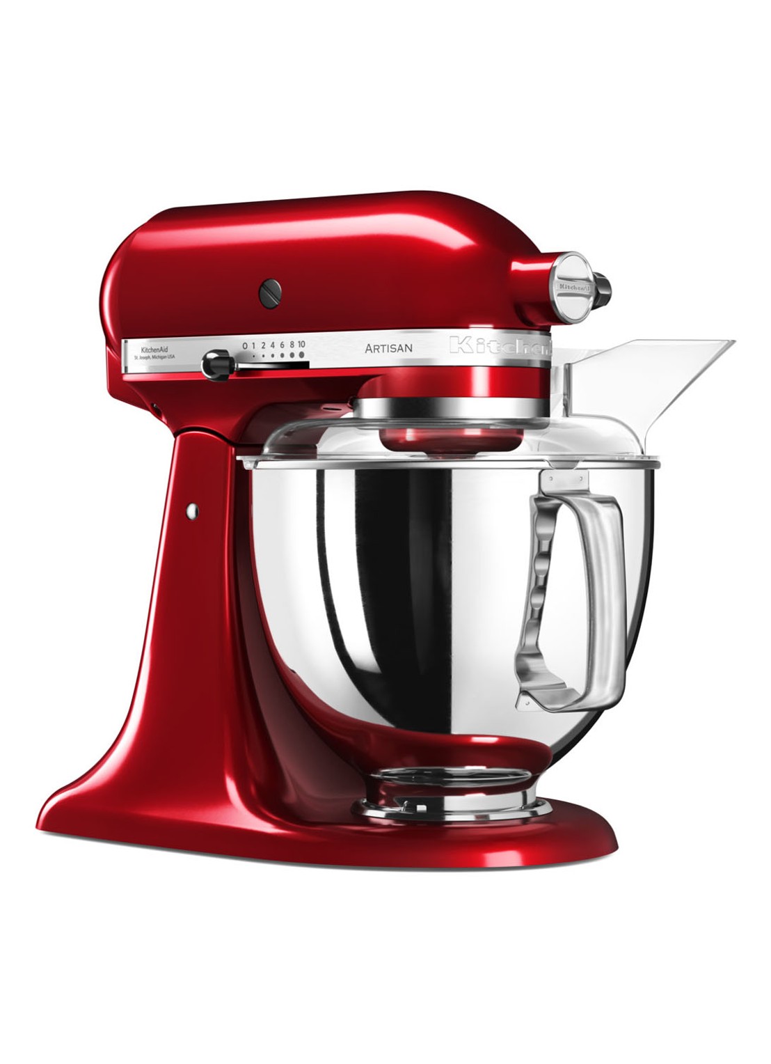 KitchenAid Artisan keukenmachine 4,8 liter 5KSM175PSECA - Appelrood - detail 3 appelrood