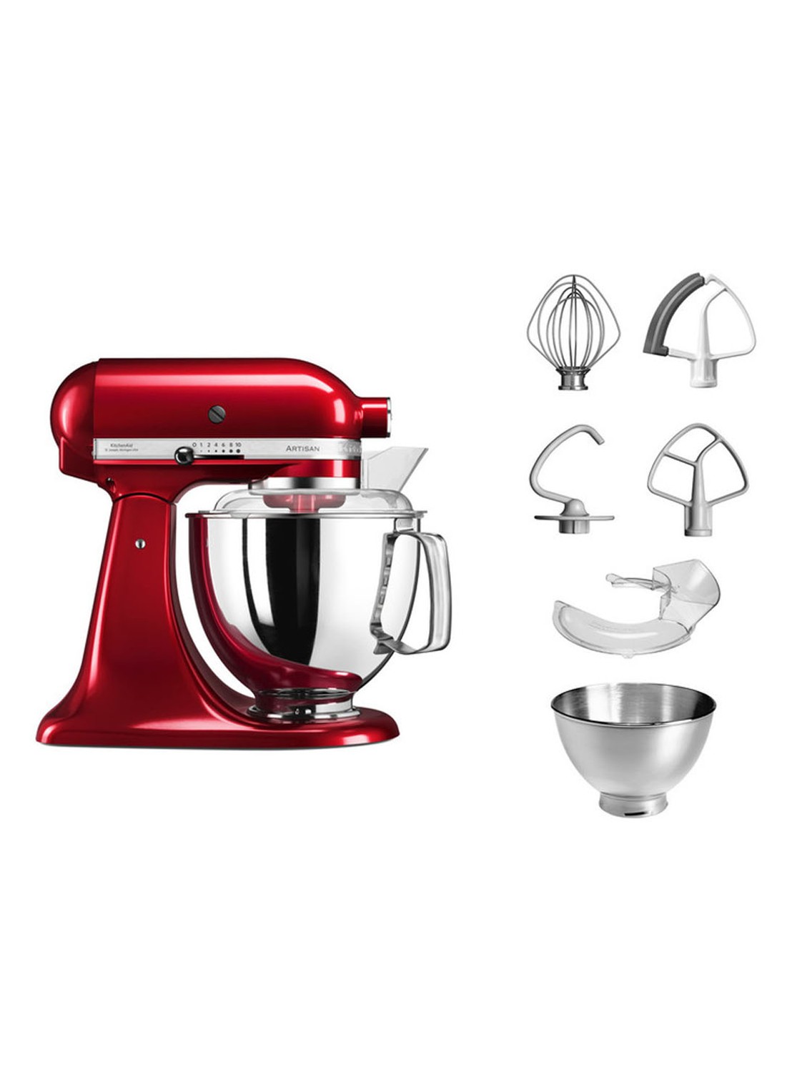 KitchenAid Artisan keukenmachine 4,8 liter 5KSM175PSECA - Appelrood - detail 5 appelrood