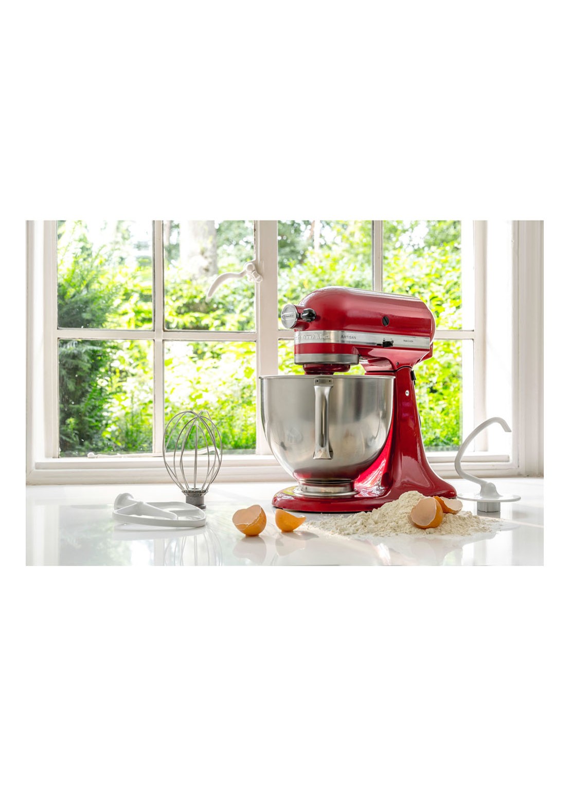 KitchenAid Artisan keukenmachine 4,8 liter 5KSM175PSECA - Appelrood - voorkant 7 appelrood