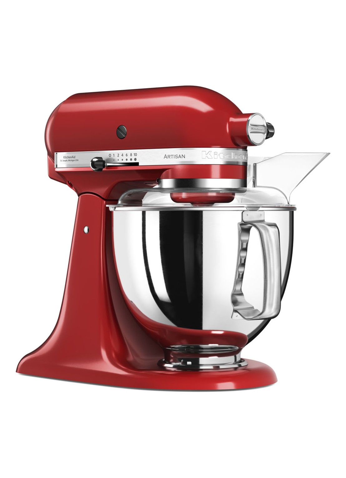 KitchenAid Artisan keukenmachine 4,8 liter 5KSM175PSEER - Keizerrood - detail 3 steenrood