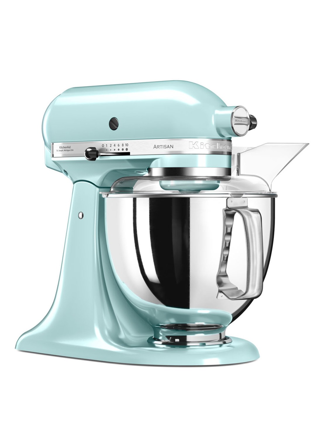 KitchenAid Artisan keukenmachine 4,8 liter 5KSM175PSEIC - IJsblauw - detail 3 ijsblauw