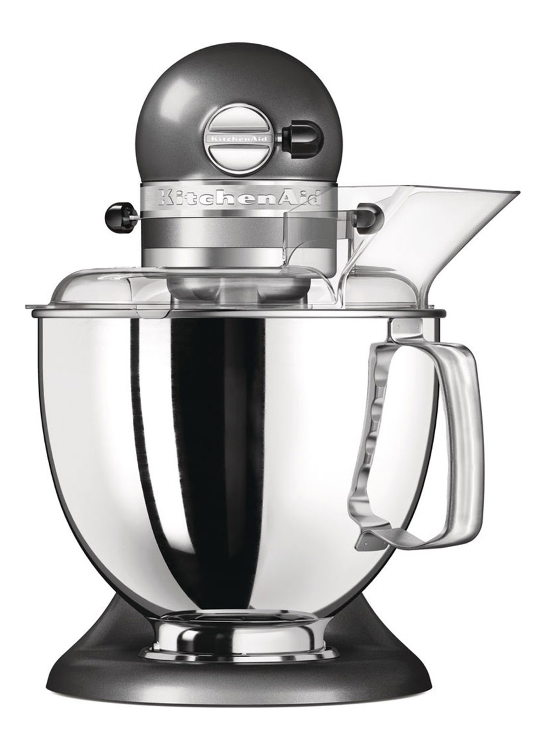 KitchenAid Artisan keukenmachine 4,8 liter 5KSM175PSEMS - Tingrijs - voorkant 3 zilver