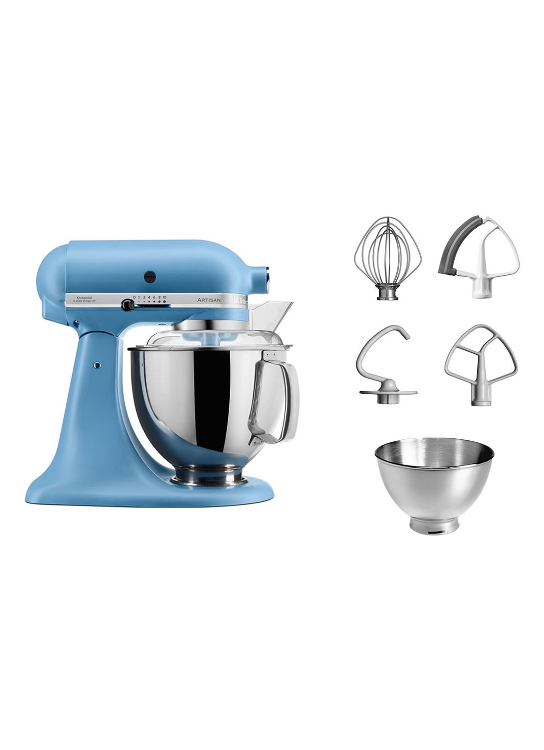 KitchenAid Artisan keukenmachine 4,8 liter 5KSM175PSEVB - blauw fluweel - detail 4 velvet blue