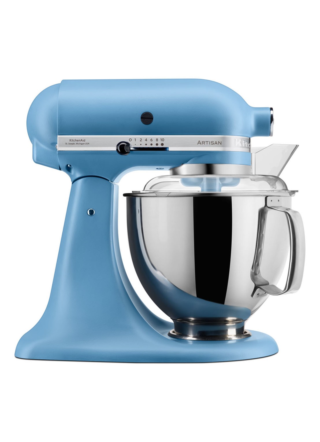 KitchenAid Artisan keukenmachine 4,8 liter 5KSM175PSEVB - blauw fluweel - voorkant velvet blue
