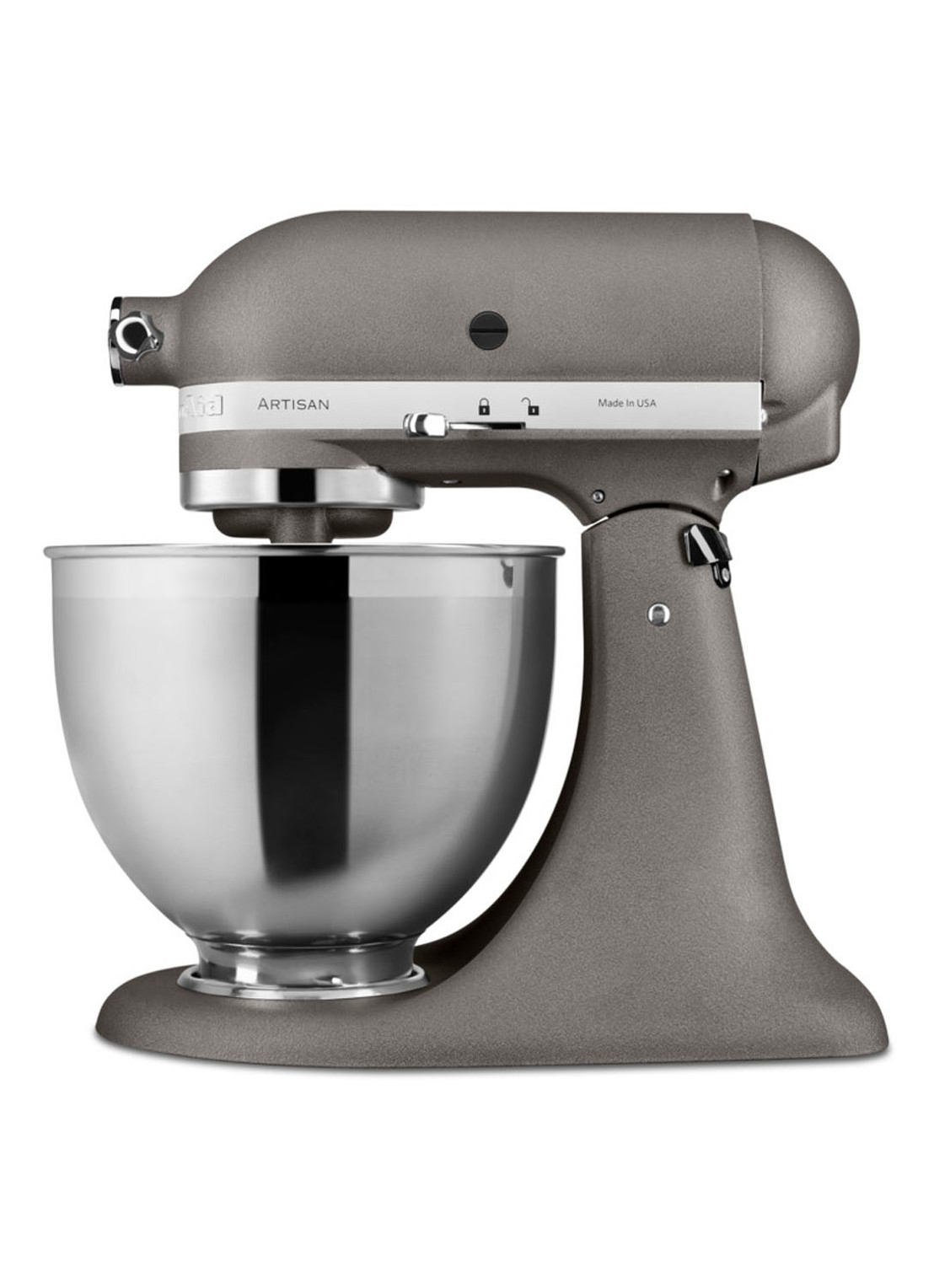 KitchenAid Artisan keukenmachine 4,8 liter 5KSM185PSEGR - Imperial Grey - voorkant 2 imperial grey