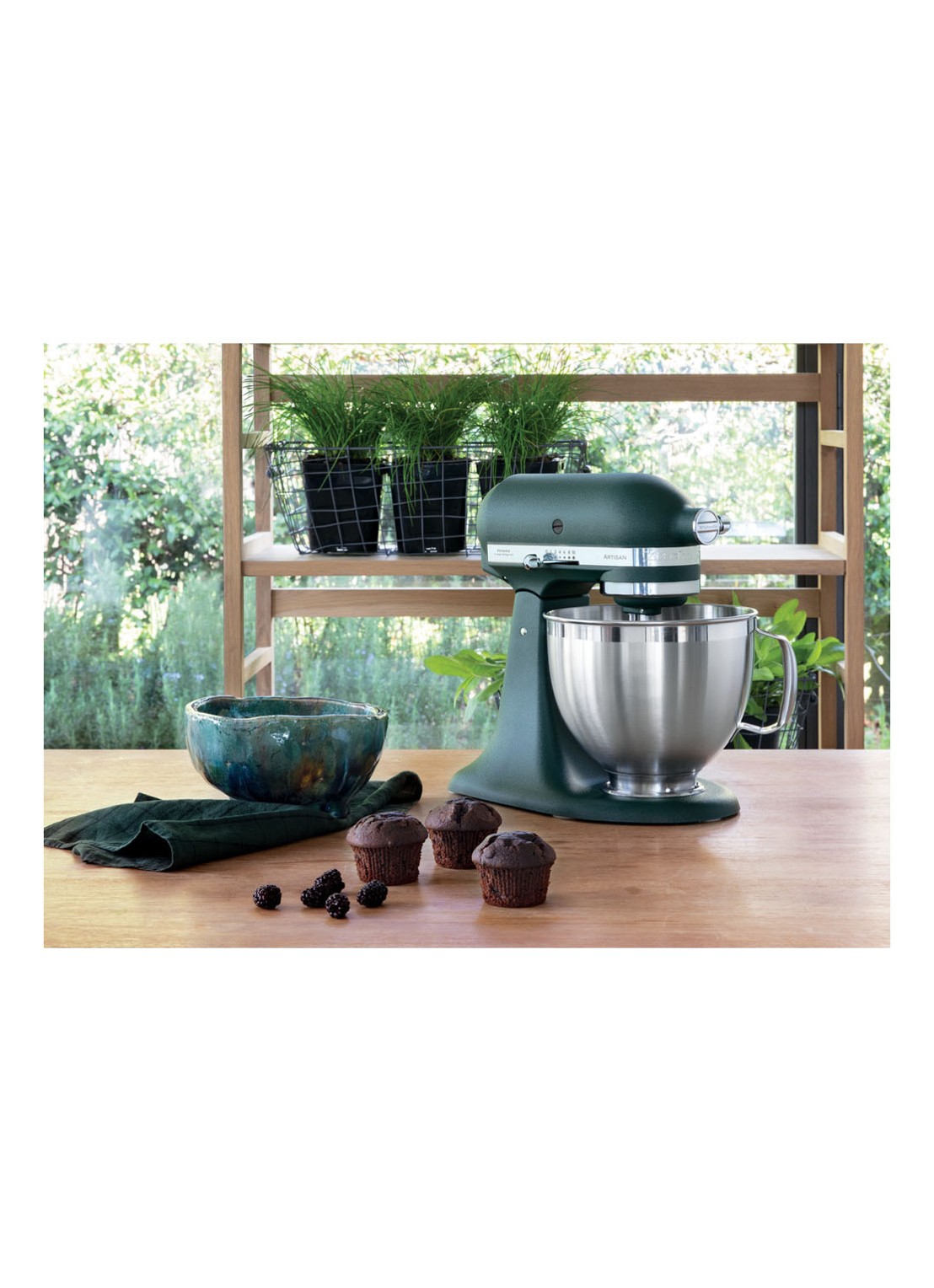 KitchenAid Artisan keukenmachine 5KSM185PS - Palm Green - voorkant 5 palm green
