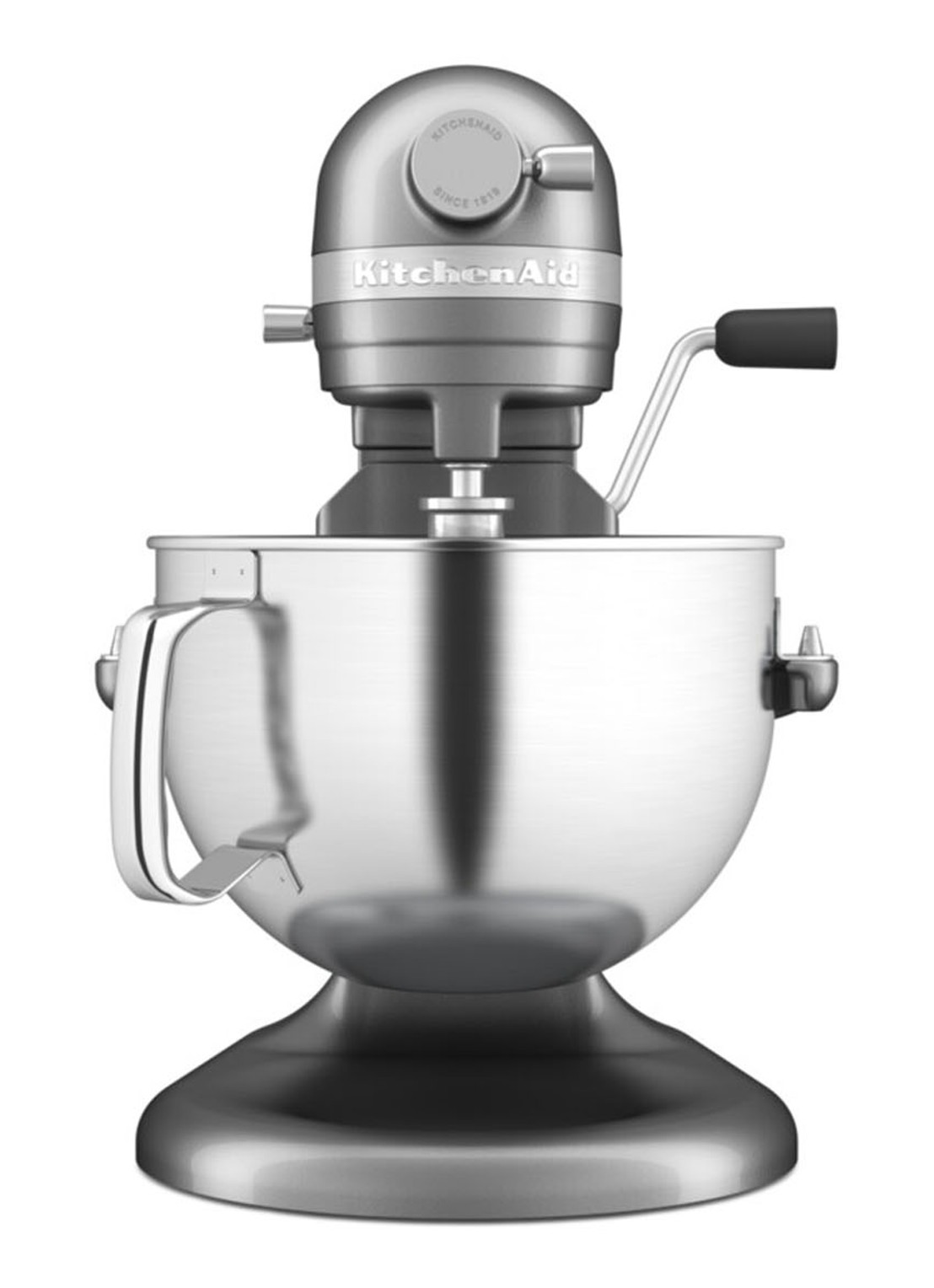 KitchenAid Artisan keukenmachine met in de hoogte verstelbare kom 5,6 liter - detail contour zilver