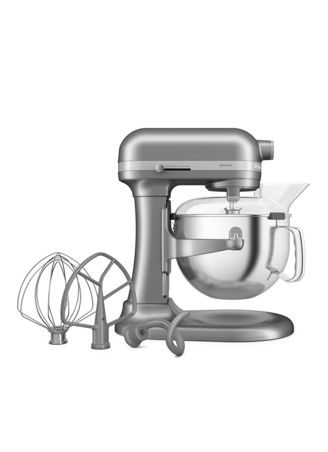 KitchenAid Artisan keukenmachine met in de hoogte verstelbare kom 5,6 liter - detail 2 contour zilver