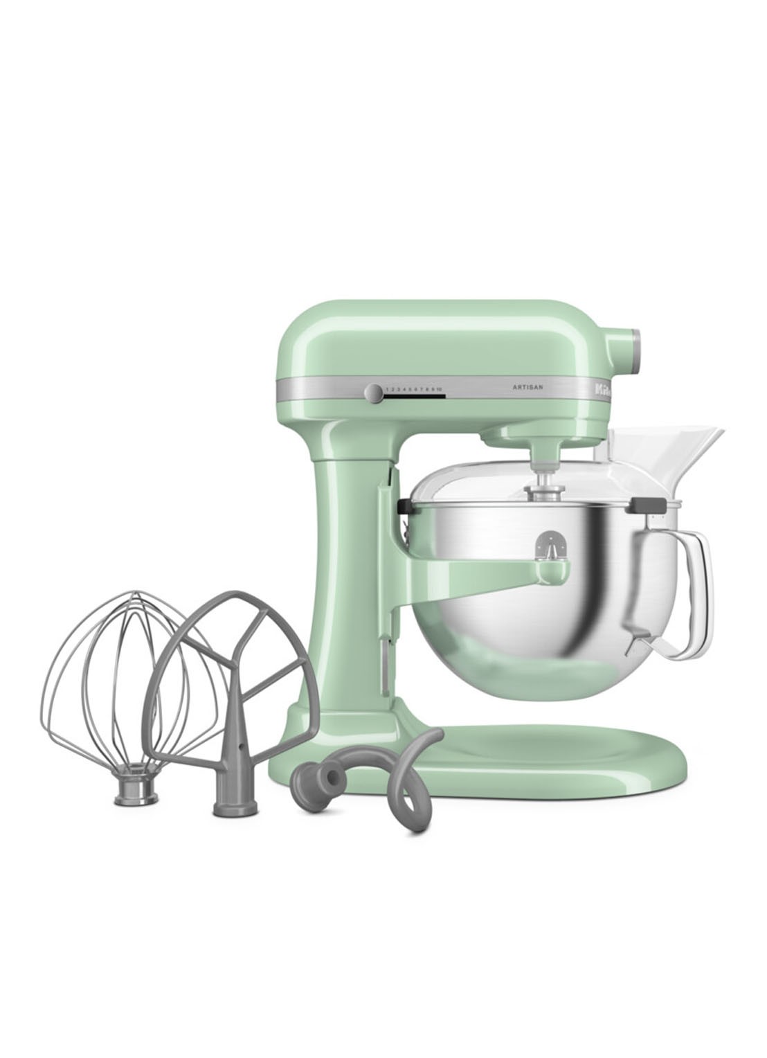 KitchenAid Artisan keukenmachine met in de hoogte verstelbare kom 5,6 liter - detail 2 pistache