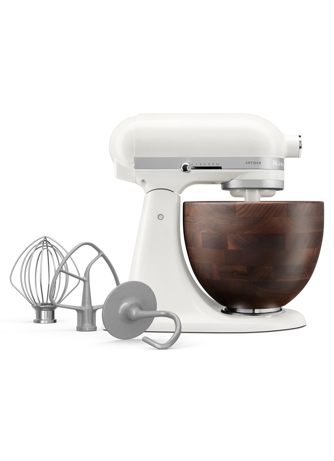 KitchenAid Artisan keukenmachine met kantelbare kop 4,3 liter 5KSM156WBEPL - detail 4 wit