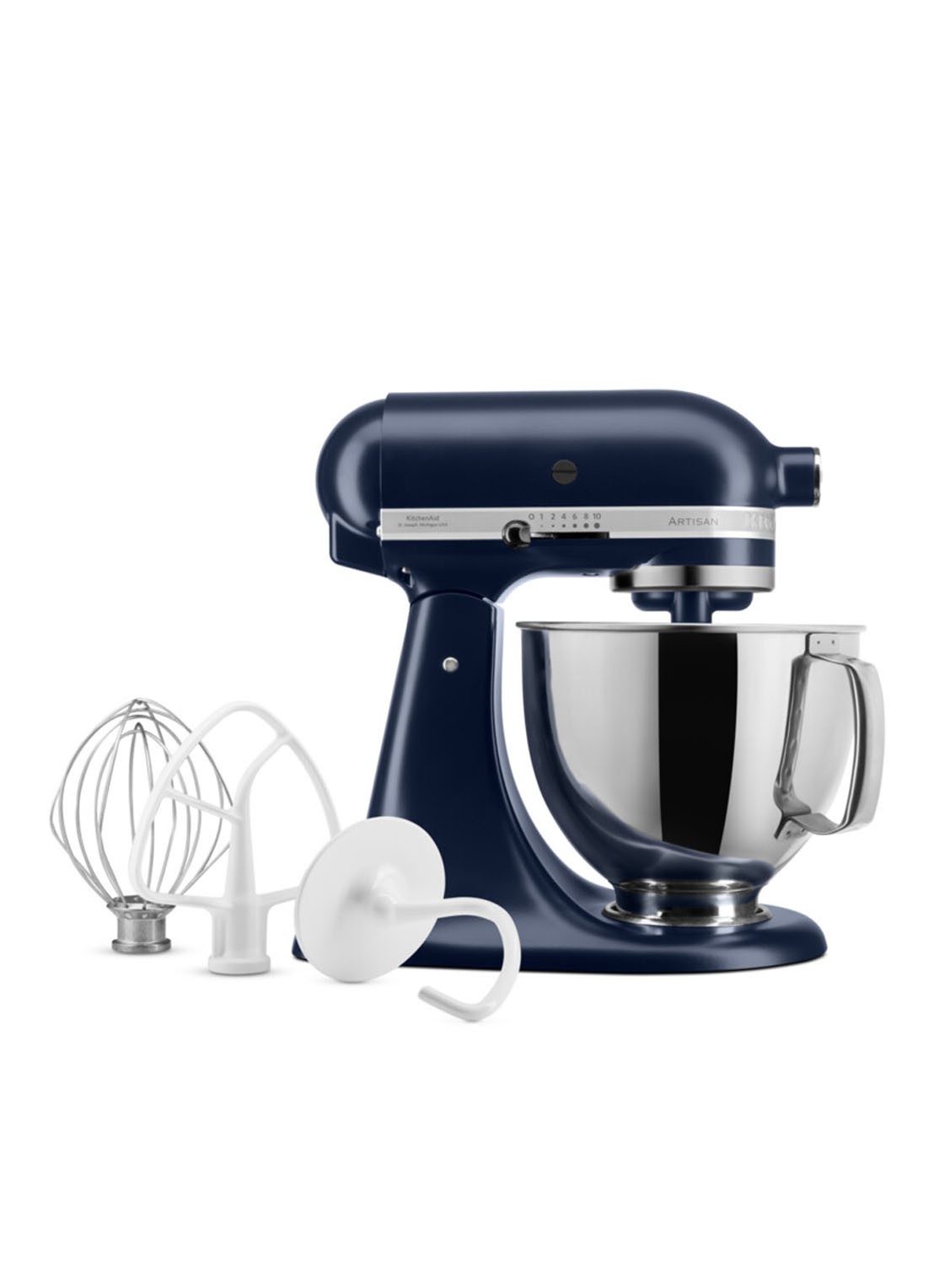 KitchenAid Artisan keukenmachine met kantelbare kop 4,8 liter 5KSM125EIB - Ink Blue - detail ink blue