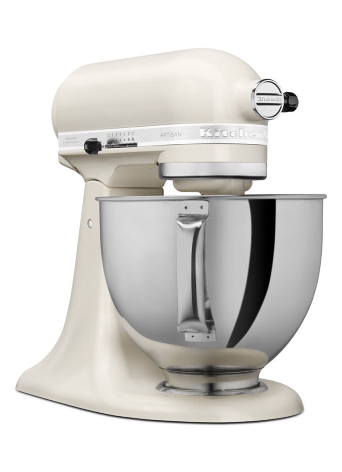 KitchenAid Artisan keukenmachine met kantelbare kop 4,8 liter - 5KSM125EPL - voorkant 4 vanillegeel