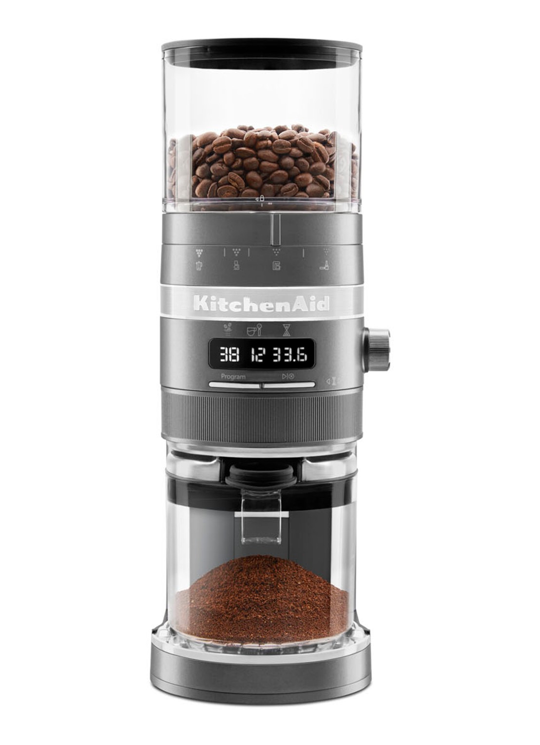 KitchenAid Artisan koffiemolen 5KCG8433 - voorkant 3 tingrijs