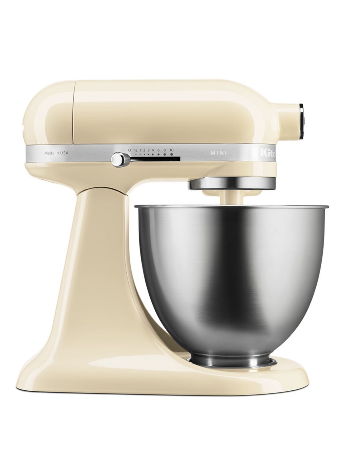KitchenAid Artisan mini keukenmachine 3,3 liter 5KSM3311X - Amandelwit - voorkant 5 amandelwit