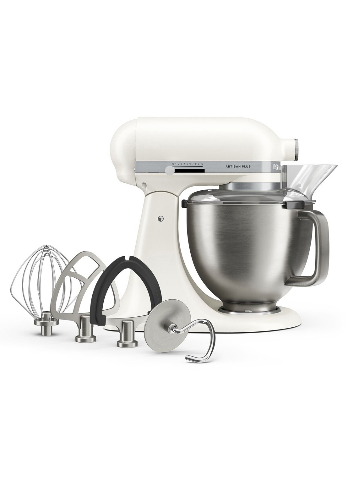 KitchenAid Artisan Plus keukenmachine met kantelbare kop 4,7 liter - detail wit