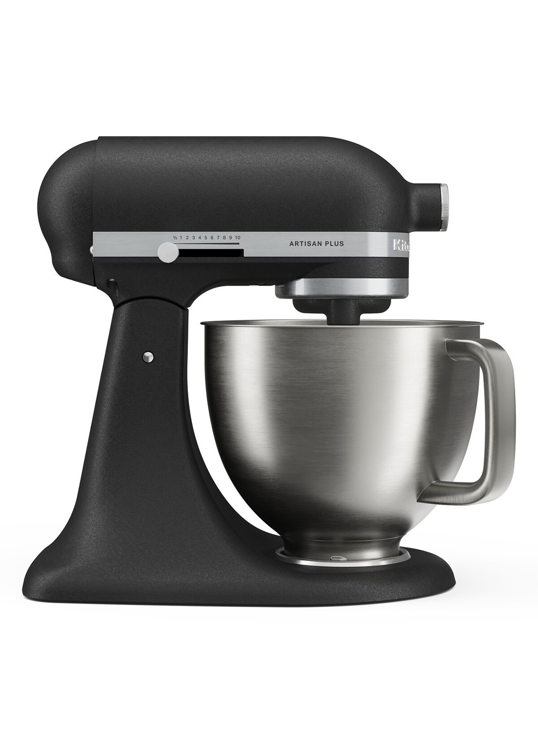 KitchenAid Artisan Plus keukenmachine met kantelbare kop 4,7 liter - voorkant zwart