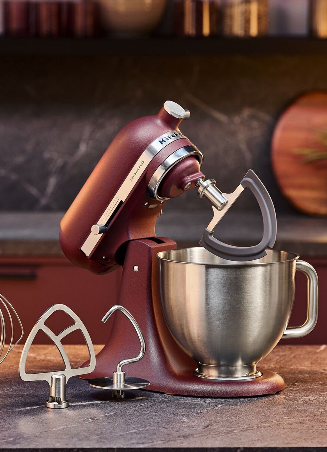 KitchenAid Artisan Plus keukenmachine met kantelbare kop 4,7 liter - detail 2 sun dried tomato