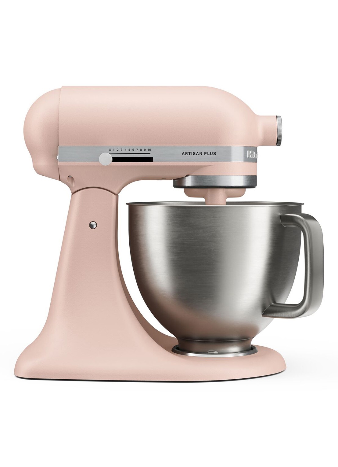 KitchenAid Artisan Plus keukenmachine met kantelbare kop 4,7 liter - voorkant feather pink