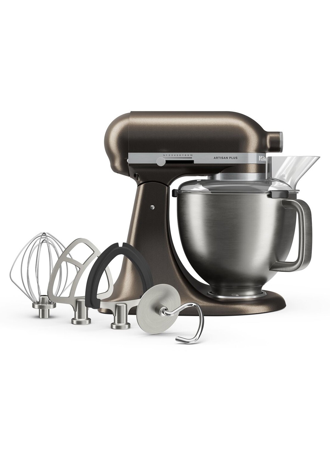 KitchenAid Artisan Plus keukenmachine met kantelbare kop 4,7 liter - detail lichtbruin
