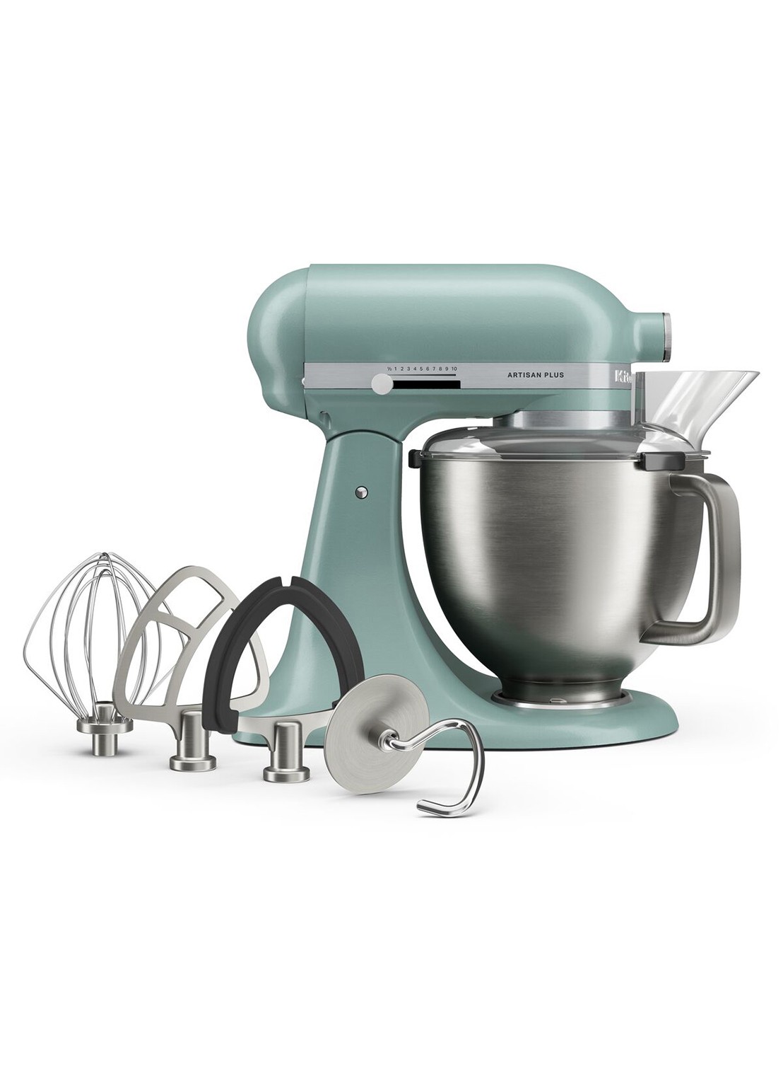 KitchenAid Artisan Plus keukenmachine met kantelbare kop 4,7 liter - detail mint