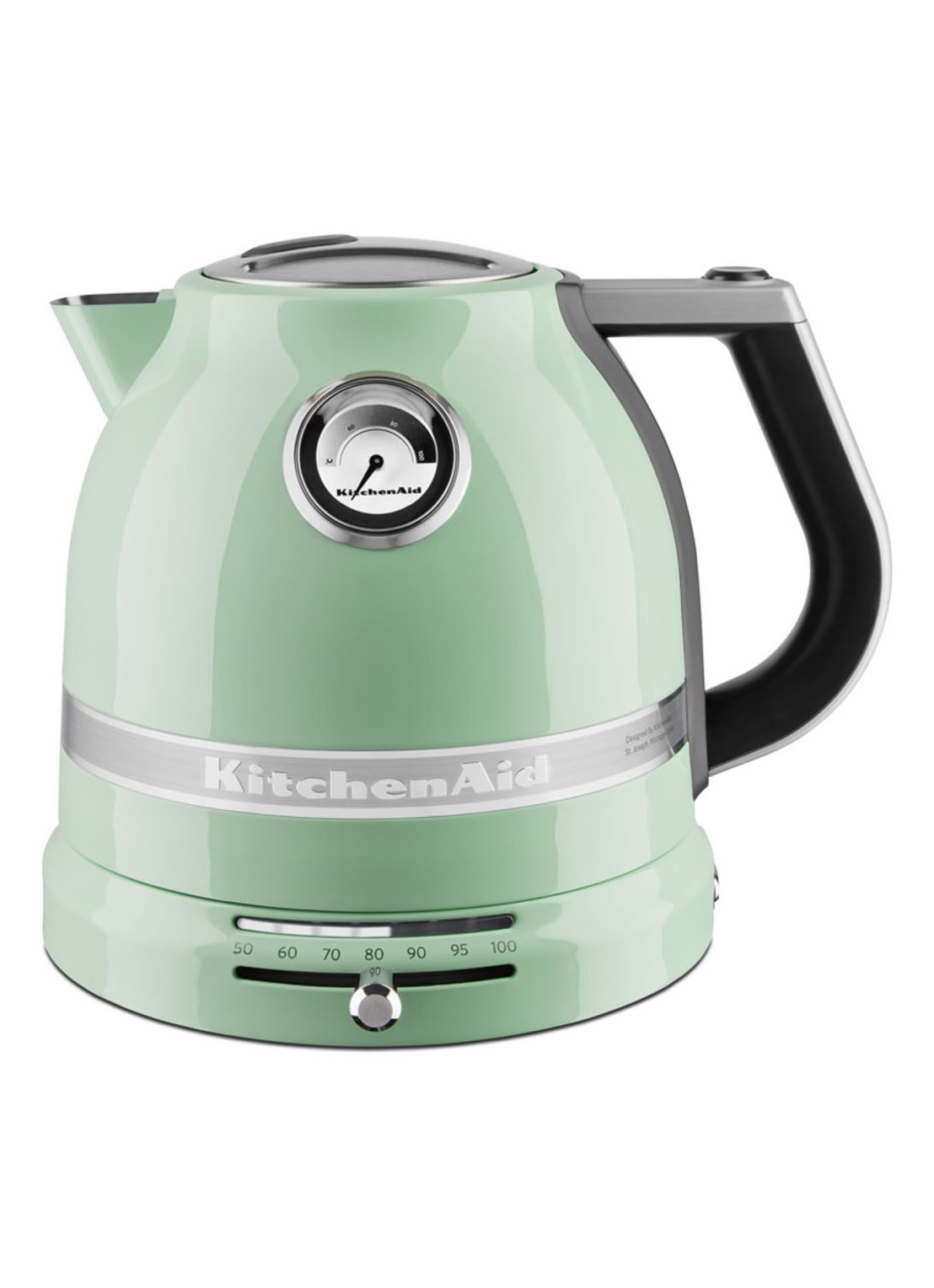 KitchenAid Artisan variabale waterkoker 1,5 liter 5KEK1522EPT - Pistache - voorkant mint