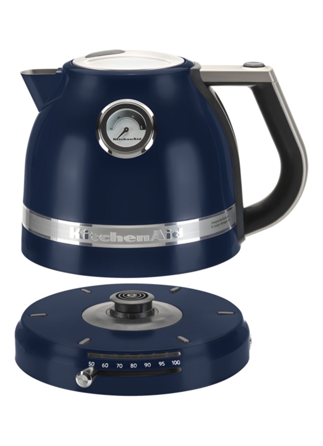 KitchenAid Artisan variabele waterkoker 1,5 liter 5KEK1522 - Ink Blue - voorkant 6 donkerblauw