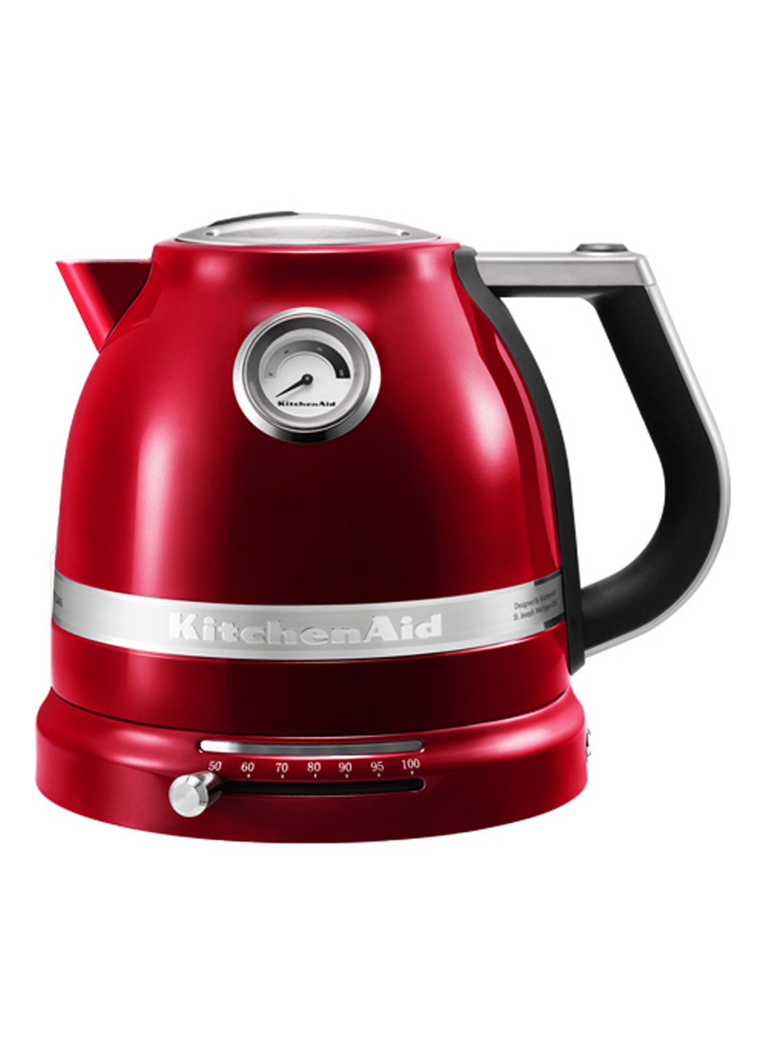 KitchenAid Artisan waterkoker 1,5 liter 5KEK1522 - Appelrood - voorkant steenrood