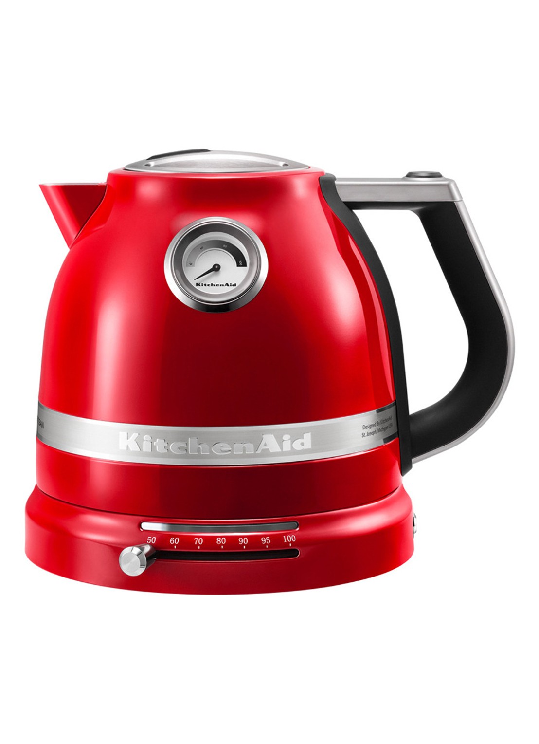 KitchenAid Artisan waterkoker 1,5 liter 5KEK1522 - Keizerrood - voorkant steenrood