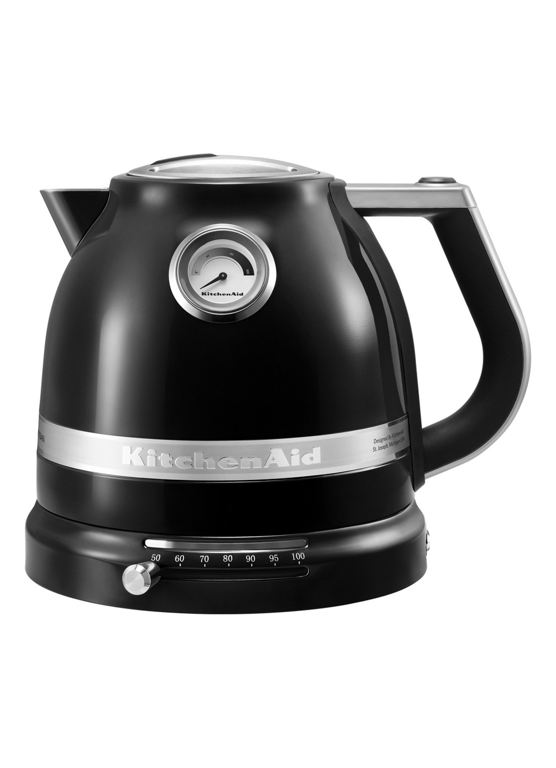 KitchenAid Artisan waterkoker 1,5 liter 5KEK1522 - Onyx Zwart - voorkant zwart