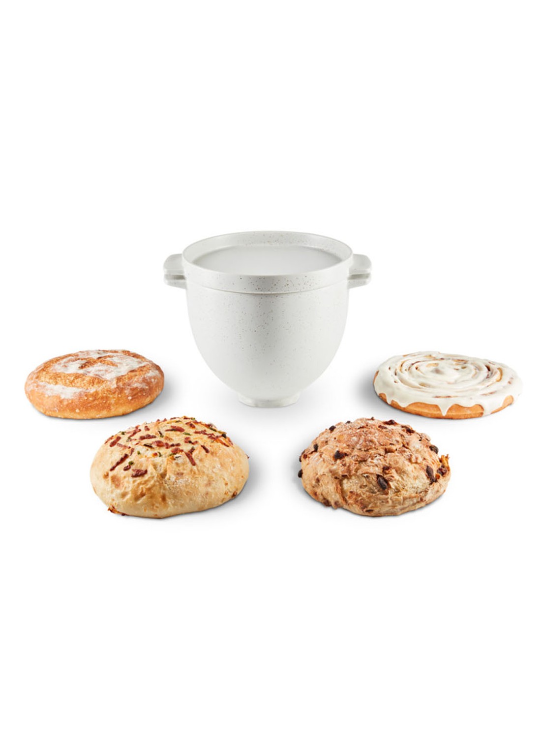 KitchenAid Broodkom 4,8 liter voor mixer-keukenrobot 5KSM2CB5BGS - detail 4 creme
