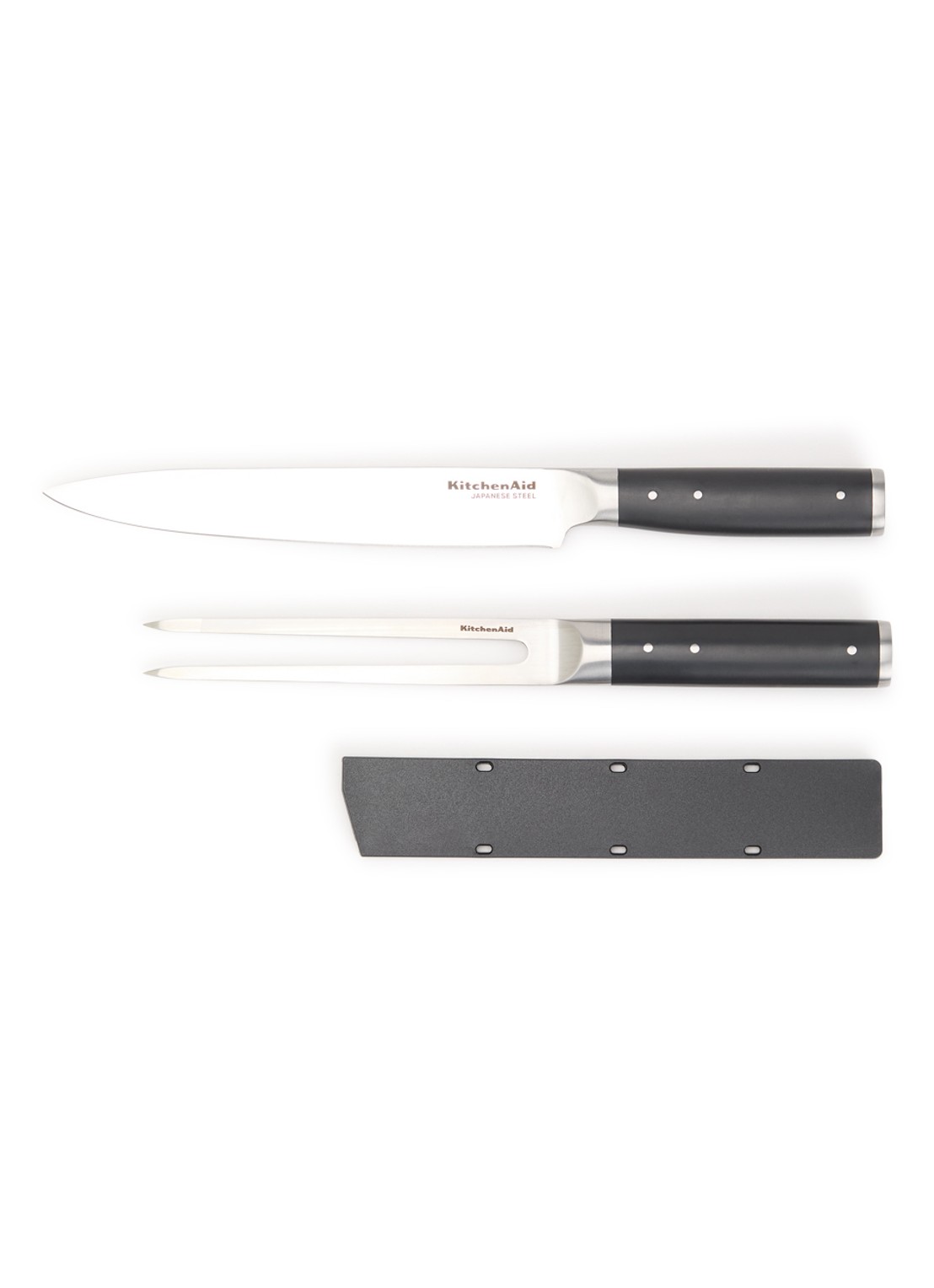 KitchenAid Carving messenset 2-delig  - voorkant zwart