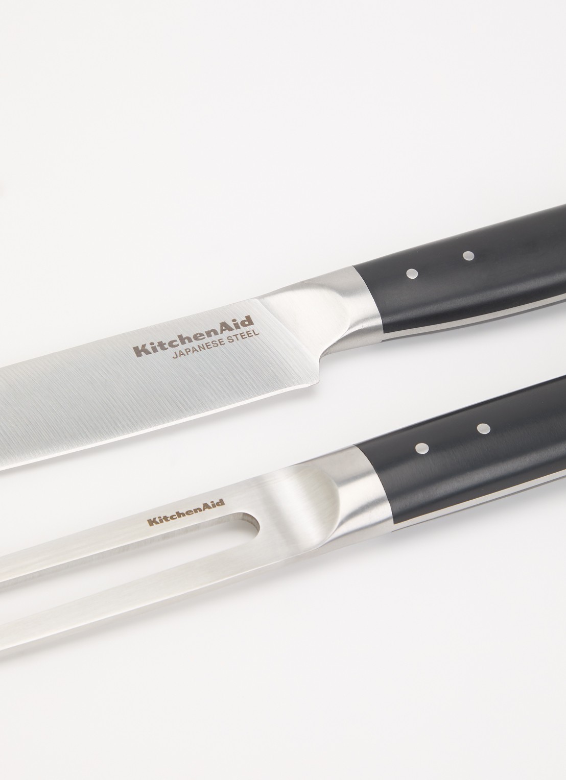 KitchenAid Carving messenset 2-delig  - voorkant 2 zwart