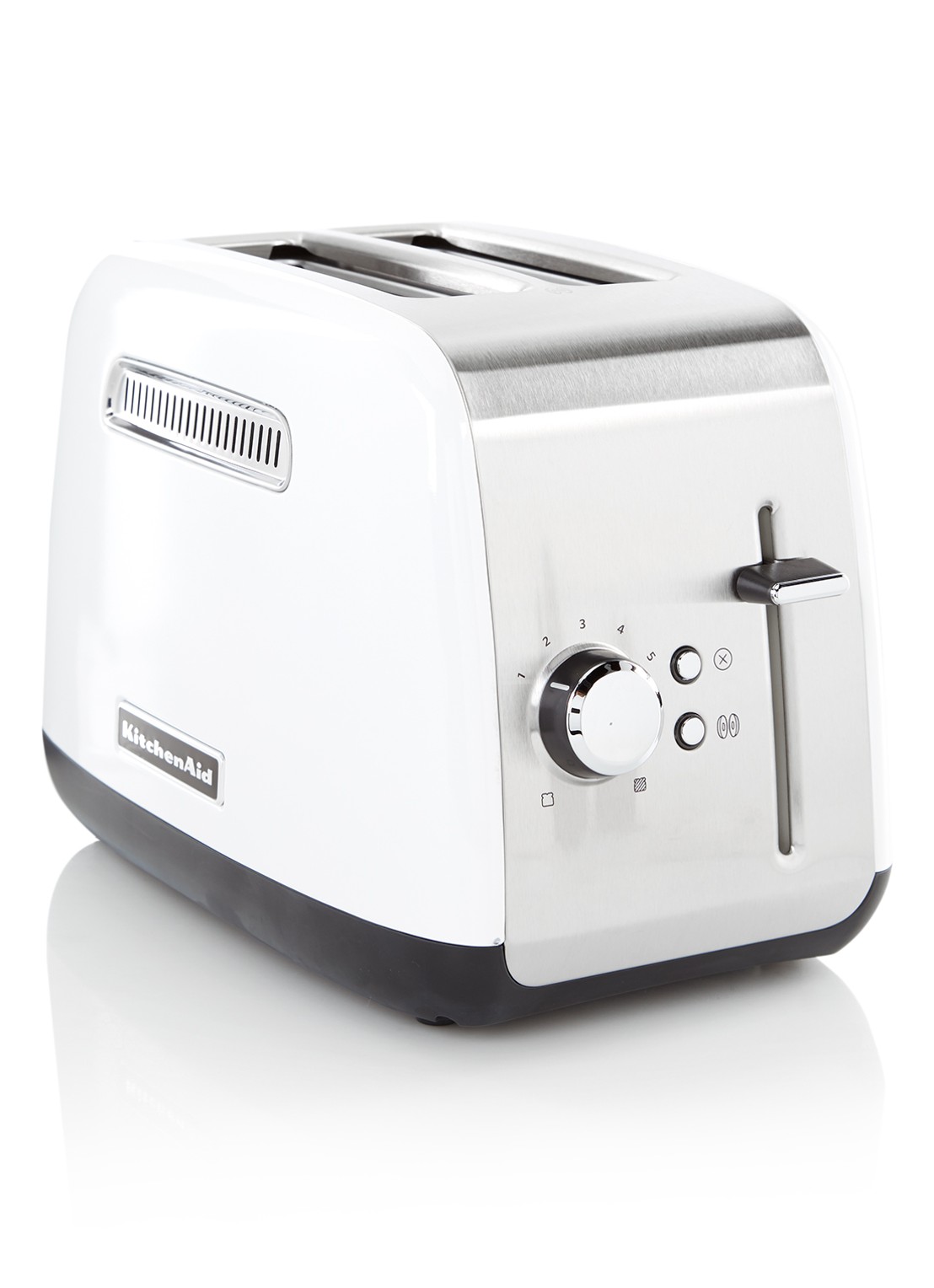 KitchenAid Classic broodrooster met 2 sleuven 5KMT2115 - voorkant wit