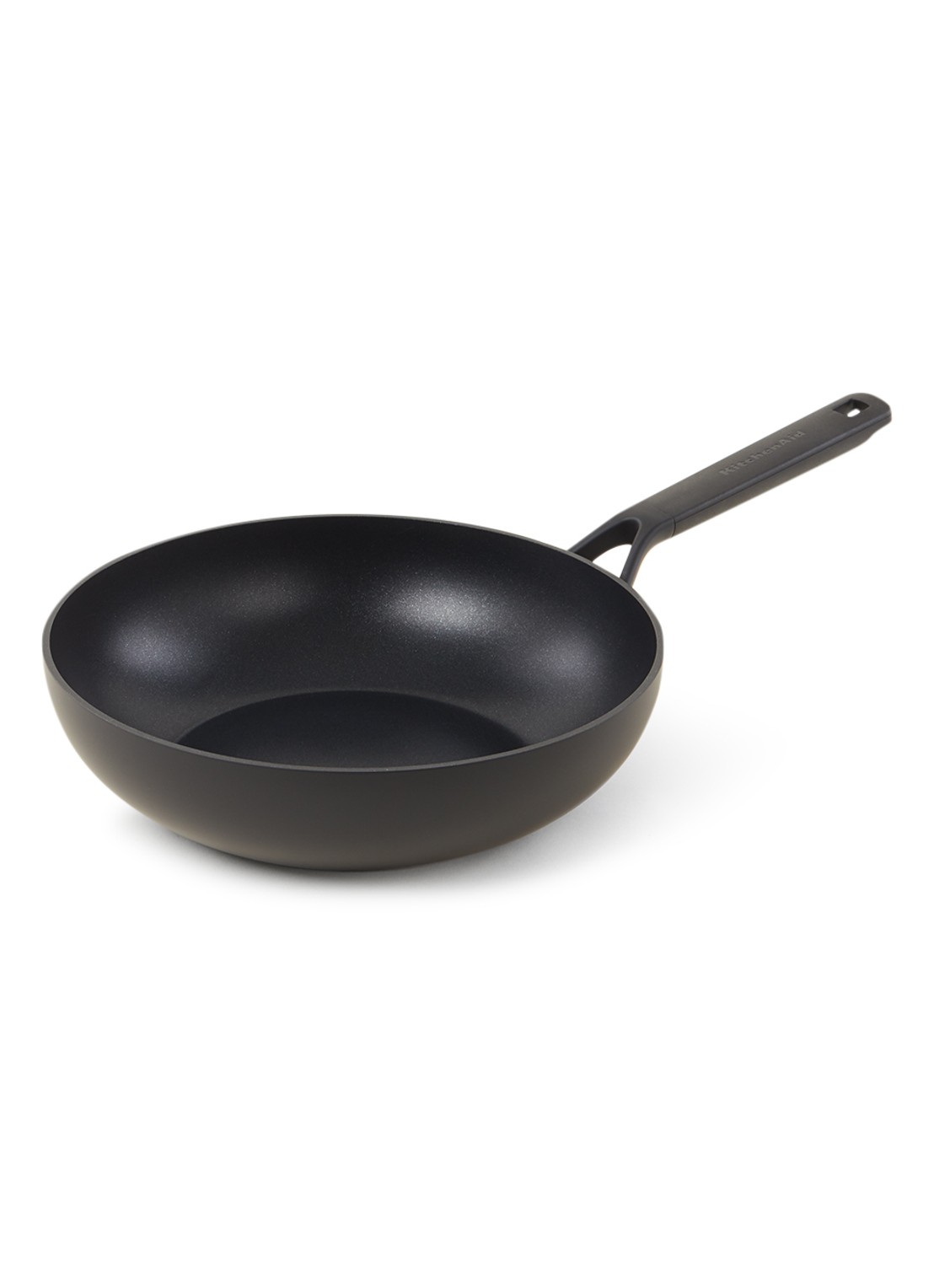 KitchenAid Classic Forged wokpan Ø28 cm - voorkant 2 zwart