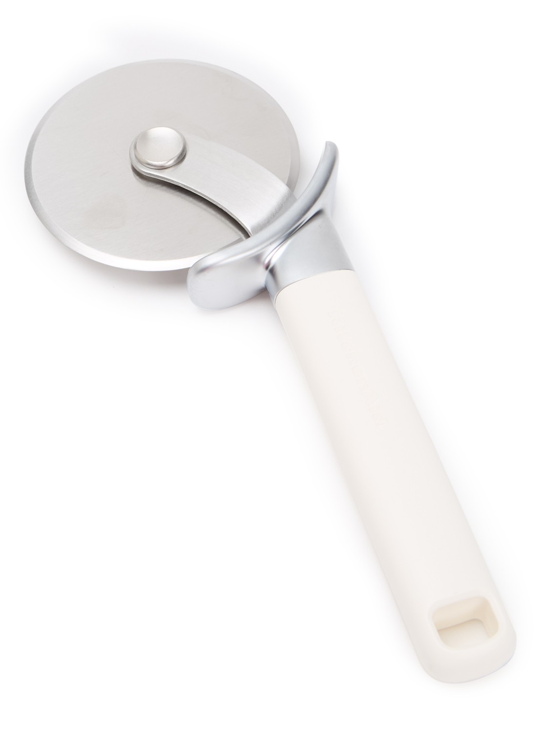 KitchenAid Classic pizzasnijder 24 cm - voorkant wit