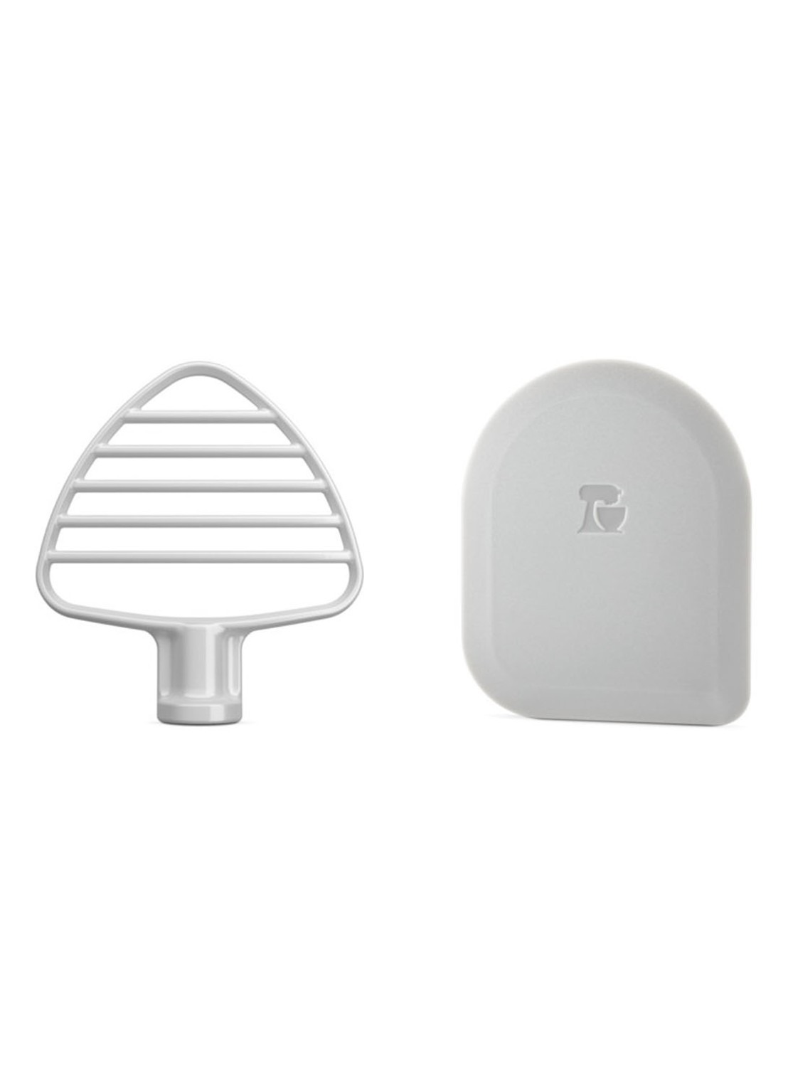KitchenAid Deegklopper + deegschraper voor mixer-keukenrobot 5KSMPB5W - voorkant wit