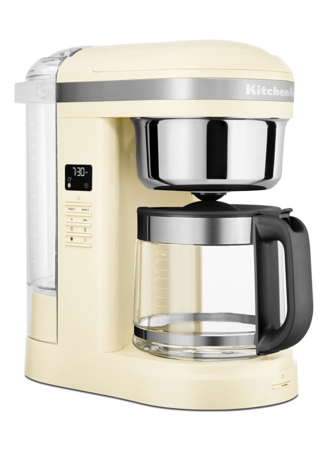 KitchenAid Filterkoffiezetapparaat 1,7 liter 5KCM1209 - voorkant amandelwit
